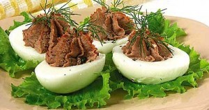 plněná husí vejce