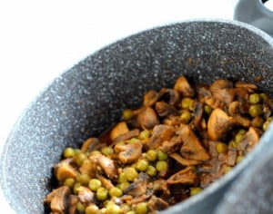 гороховая каша с грибами