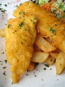 Ледяная рыба в пивном кляре