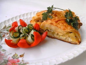 Низкокалорийный рыбный пирог