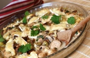 Курочка в сливках и шампиньонах