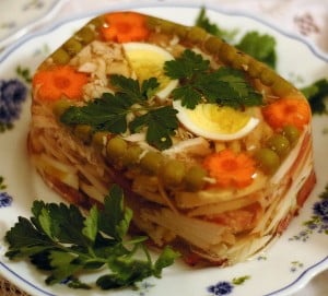 Заливное из курицы