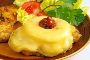 курица в духовке с ананасами