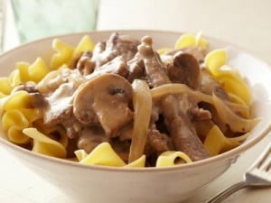 Кушанье с грибами