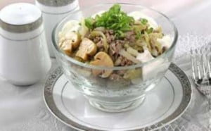 Кушанье с грибами