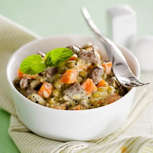 Кушанье с горошком