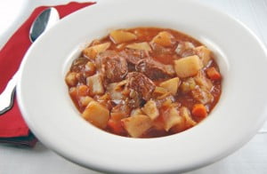 Тушеное кушанье с картошкой
