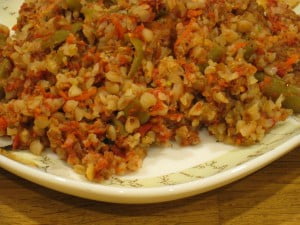Гречка, тушенная с капустой