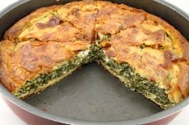 Пирог с брынзой и перепелиными яйцами