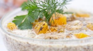 Суп-пюре с тыквой и грибами