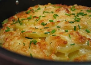 Овощи под сырной корочкой