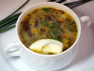 Постные щи с крапивой