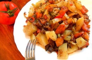 Рагу с говядиной и тыквой
