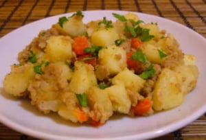 Картофель с фаршем