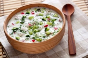 Окрошка из щавеля