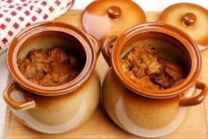 Тушеная свинина с овощами