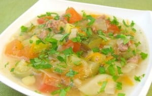 Овощной суп с капустой