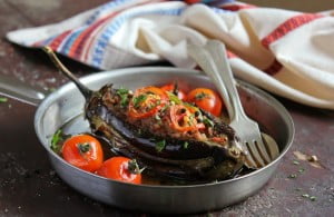 баклажаны с сыром и чесноком