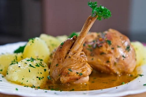 кролик тушеный с картошкой